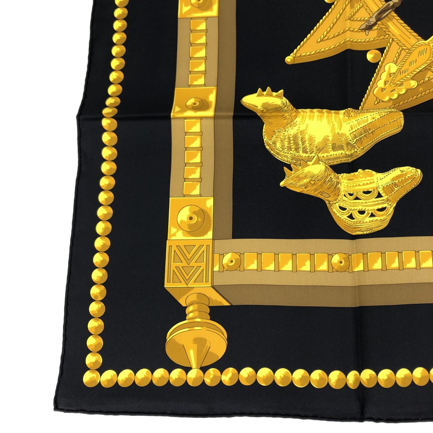 Hermès Silk Scarf With African Motifs