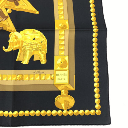 Hermès Silk Scarf With African Motifs