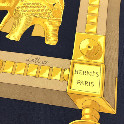 Hermès Silk Scarf With African Motifs