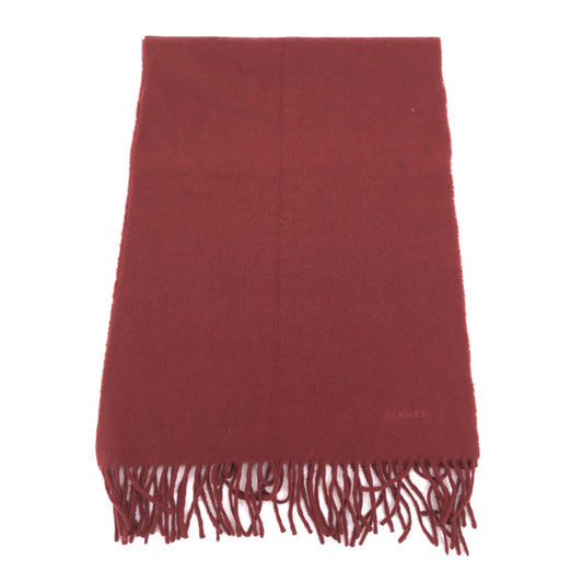 Hermès Wool Scarf In Deep Burgundy