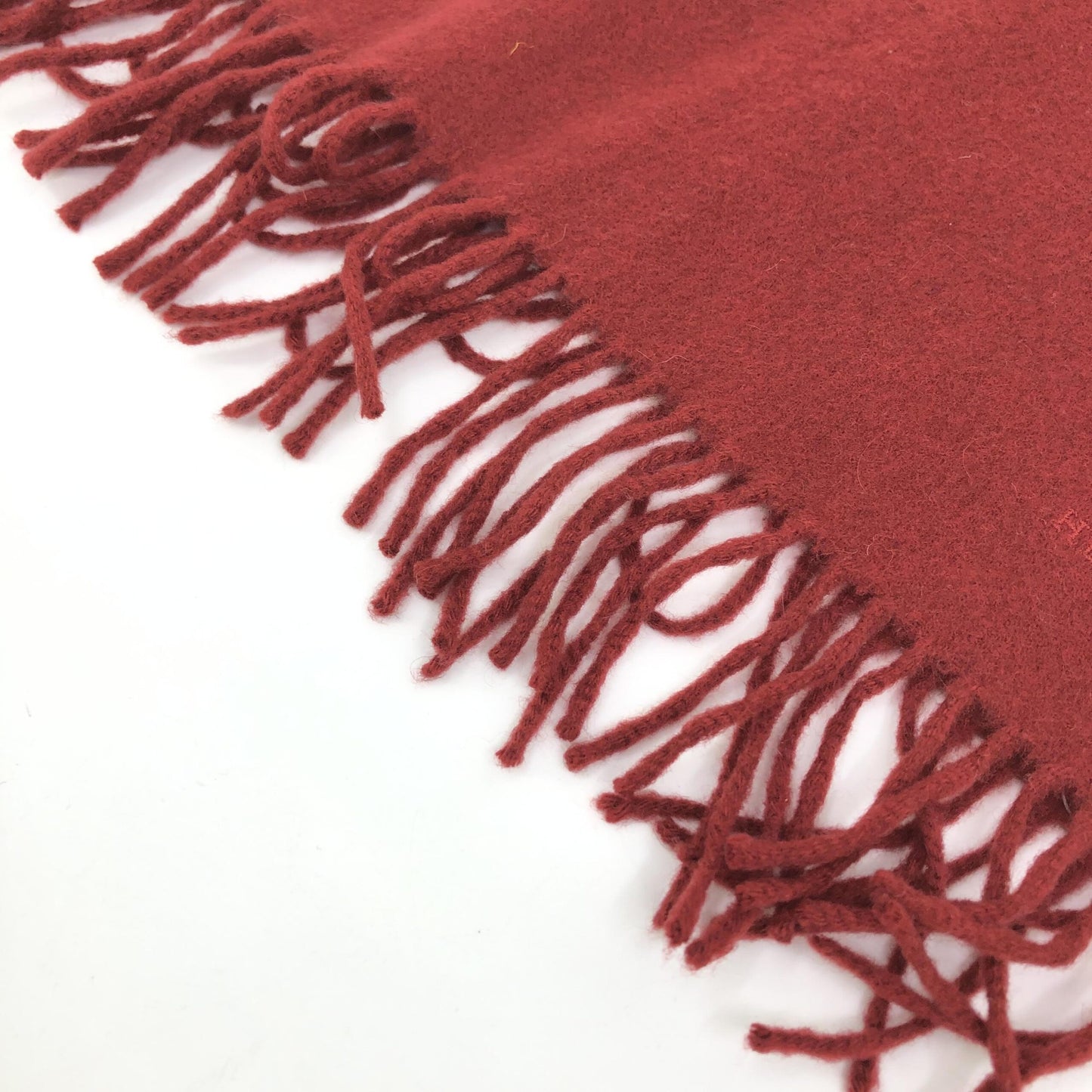 Hermès Wool Scarf In Deep Burgundy