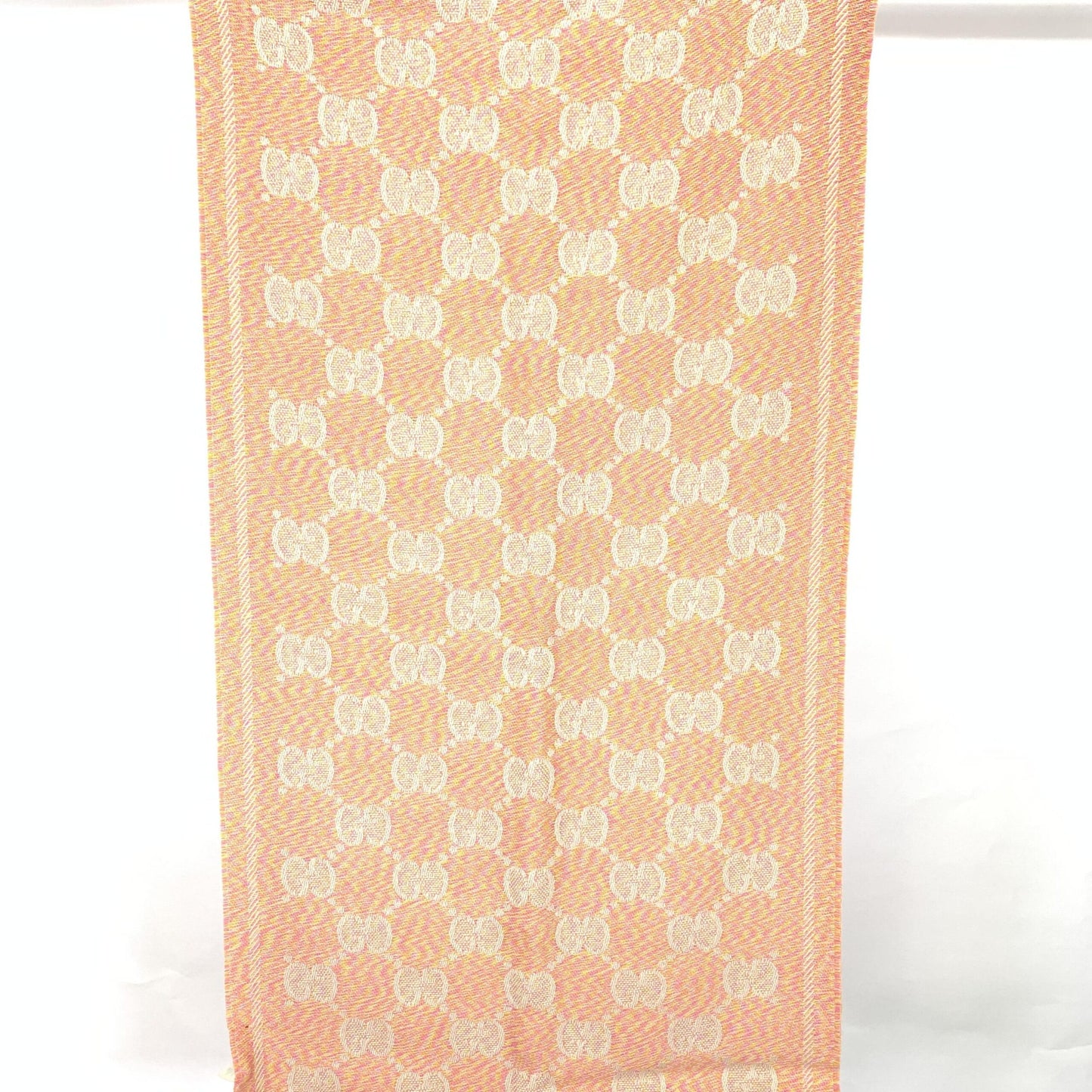 Gucci Wool GG Logo Scarf In Pink