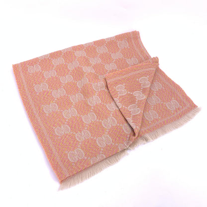 Gucci Wool GG Logo Scarf In Pink