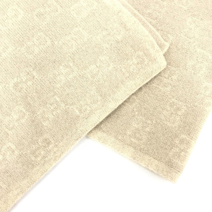 Gucci Wool Scarf With Gg Logo Pattern