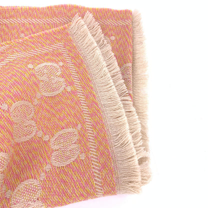 Gucci Wool GG Logo Scarf In Pink