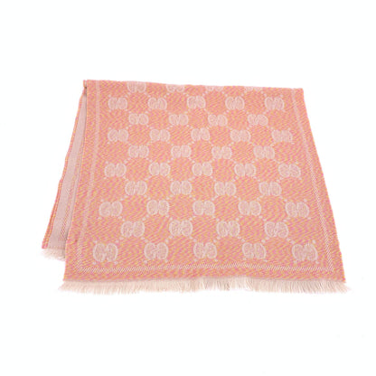 Gucci Wool GG Logo Scarf In Pink