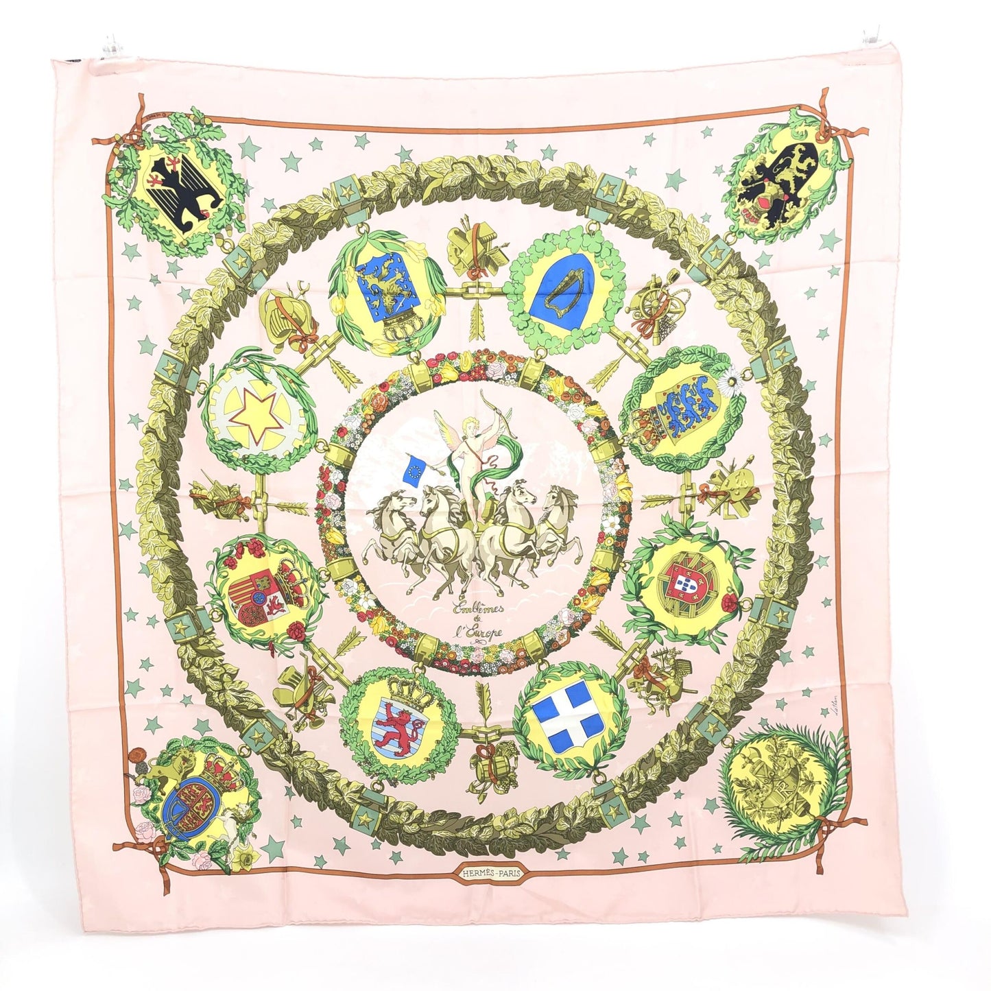 Hermès LOUIS VUITTON EmblèMes D'Europe Silk Scarf