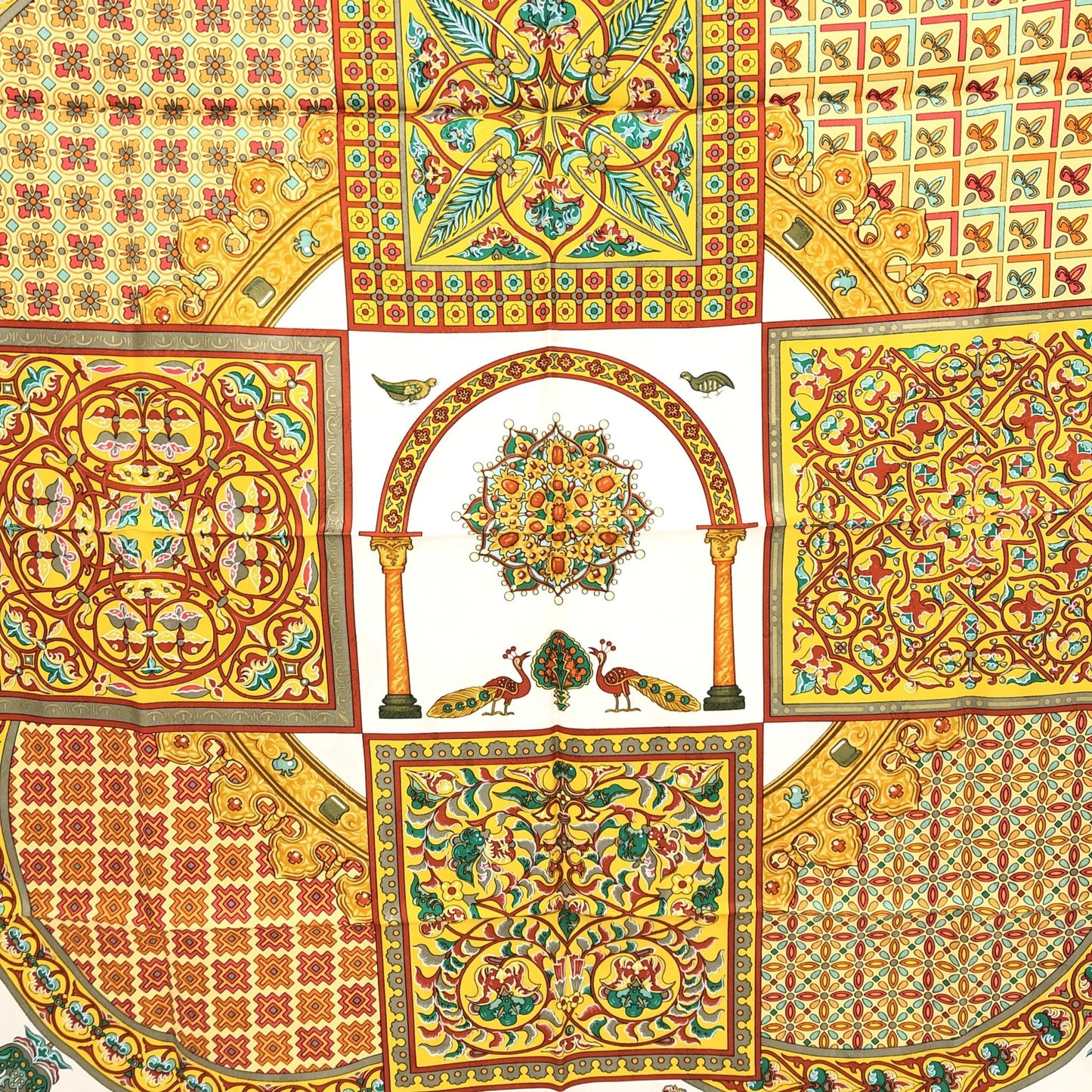 Hermès HERMÈS Carre 45 100% Silk Scarf "CIELS BYZANTINS"