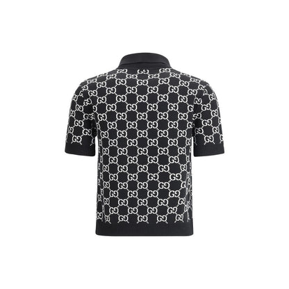 Gucci Black Wool Pattern Shirt
