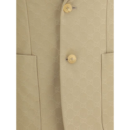 Gucci Beige Cotton Blazer