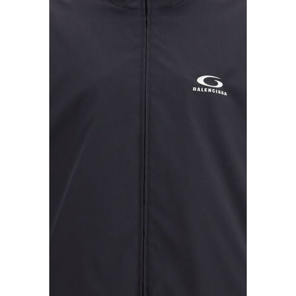 Balenciaga Black Polyester Shell Jacket