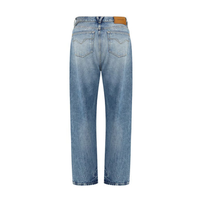 Versace Light Blue Cotton Jeans Denim