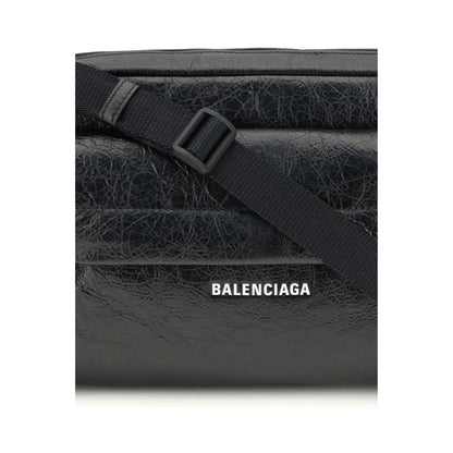 Balenciaga Black Lamb Ovis Aries Aries Shoulder Bag