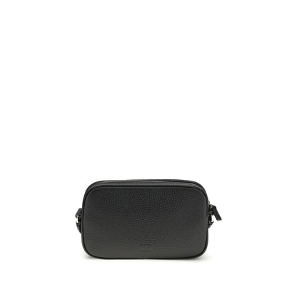 Valentino Garavani Rockstud Black Grained Leather Mini Bag [SS26]