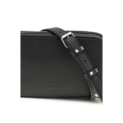 Valentino Garavani Rockstud Black Grained Leather Mini Bag [SS26]