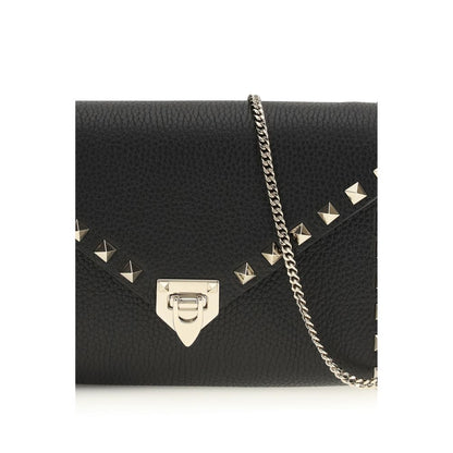 Valentino Garavani Rockstud Black Garnet Leather Mini Bag [SS26]