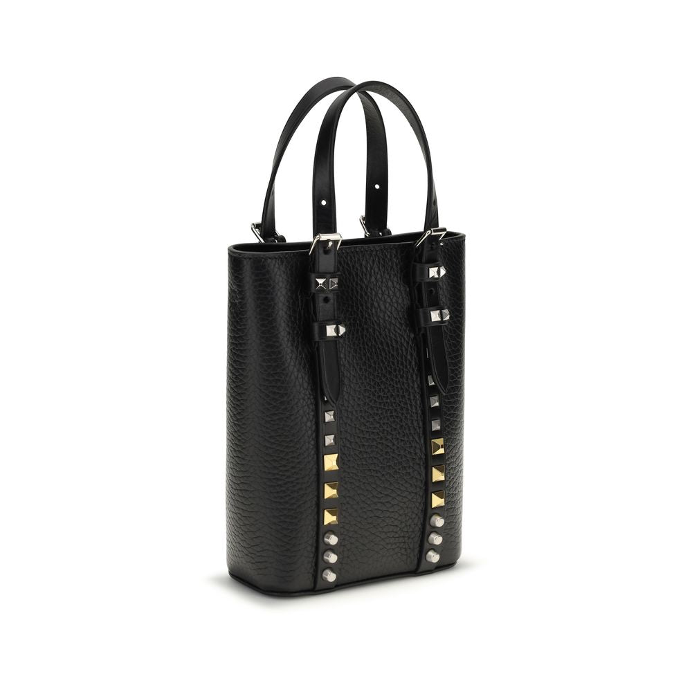 Valentino Garavani Rockstud Mini Leather Bucket Bag - Black [SS26]