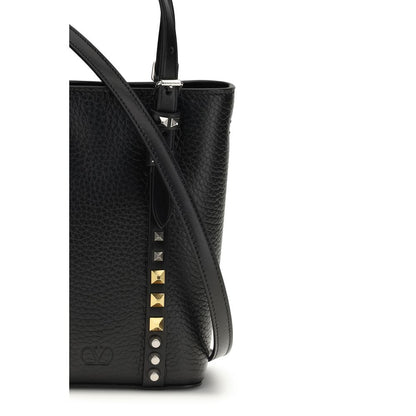Valentino Garavani Rockstud Mini Leather Bucket Bag - Black [SS26]