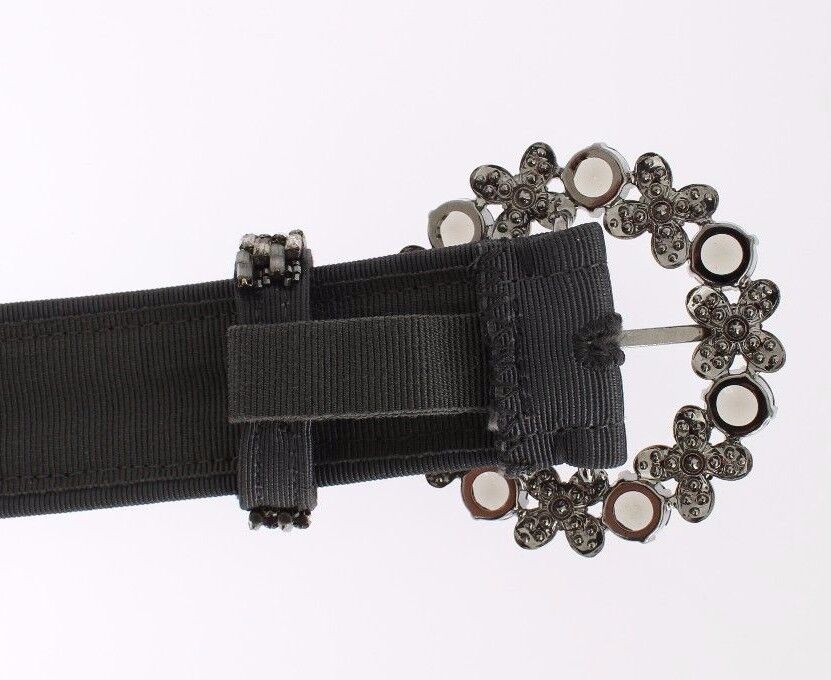 Dolce & Gabbana Multicolor Wide Crystal Buckle Sequined Belt [SS26]