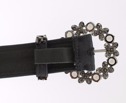 Dolce & Gabbana Multicolor Wide Crystal Buckle Sequined Belt [SS26]