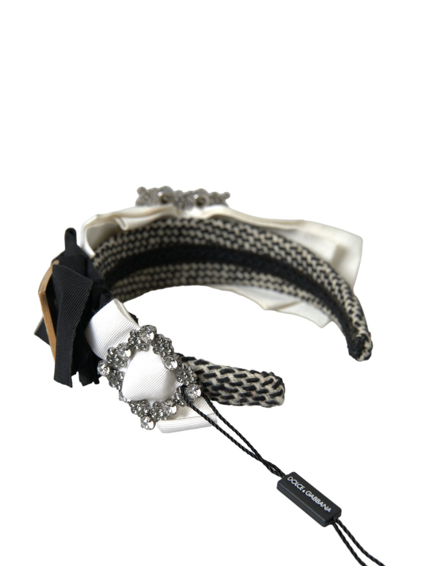 Dolce & Gabbana Multicolor Crystal Embellished Diadem Headband [SS26]