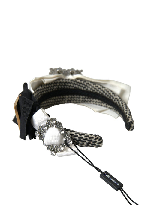 Dolce & Gabbana Multicolor Crystal Embellished Diadem Headband [SS26]