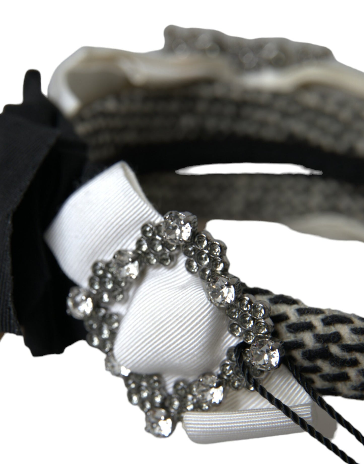 Dolce & Gabbana Multicolor Crystal Embellished Diadem Headband [SS26]