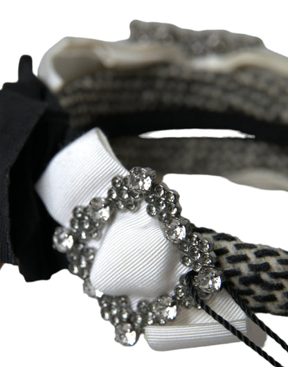 Dolce & Gabbana Multicolor Crystal Embellished Diadem Headband [SS26]
