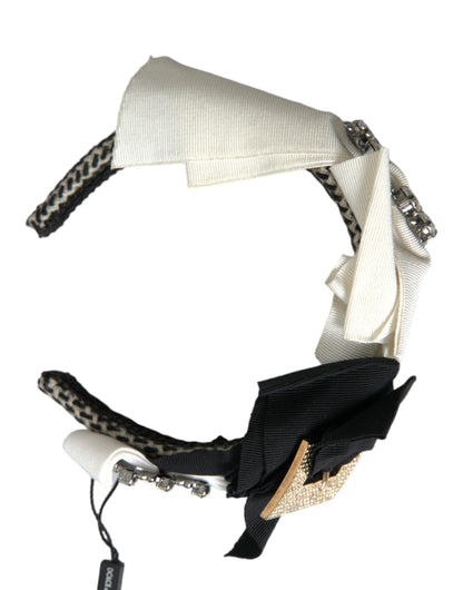 Dolce & Gabbana Multicolor Crystal Embellished Diadem Headband [SS26]