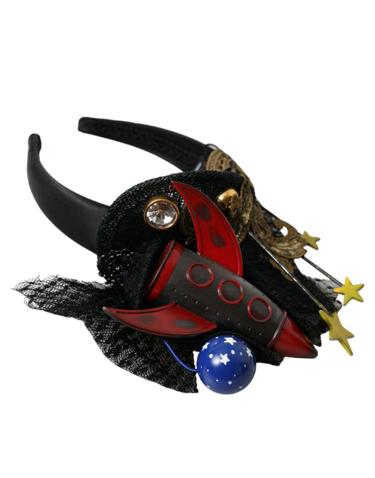Dolce & Gabbana Missile Rocket Crystal Stars Diadem Headband [SS26]