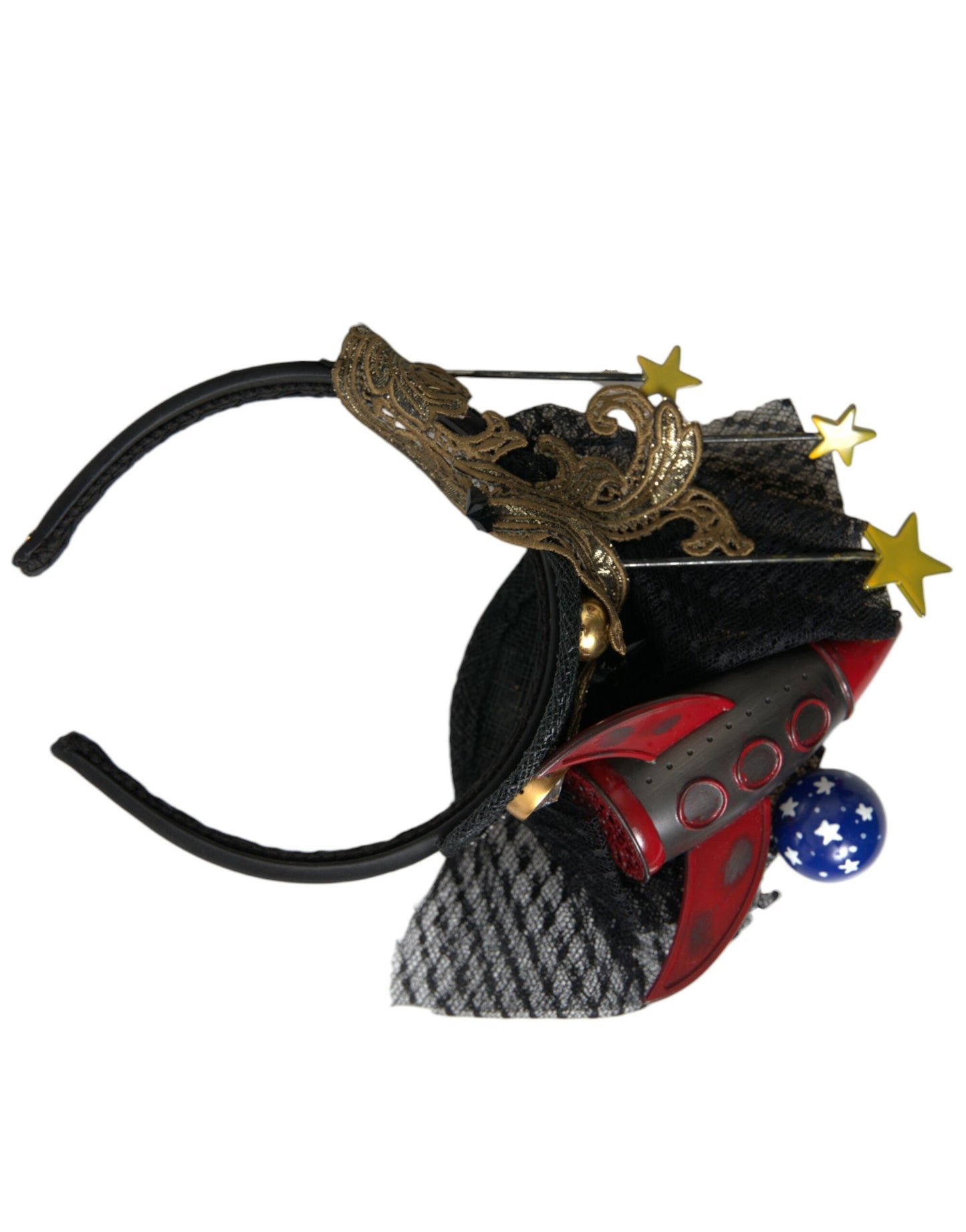 Dolce & Gabbana Missile Rocket Crystal Stars Diadem Headband [SS26]