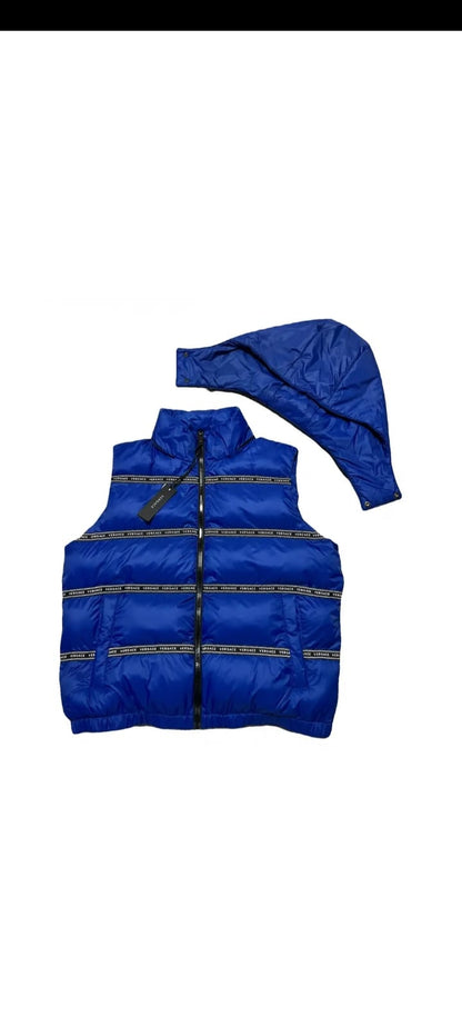 Versace Blue Polyester Vest