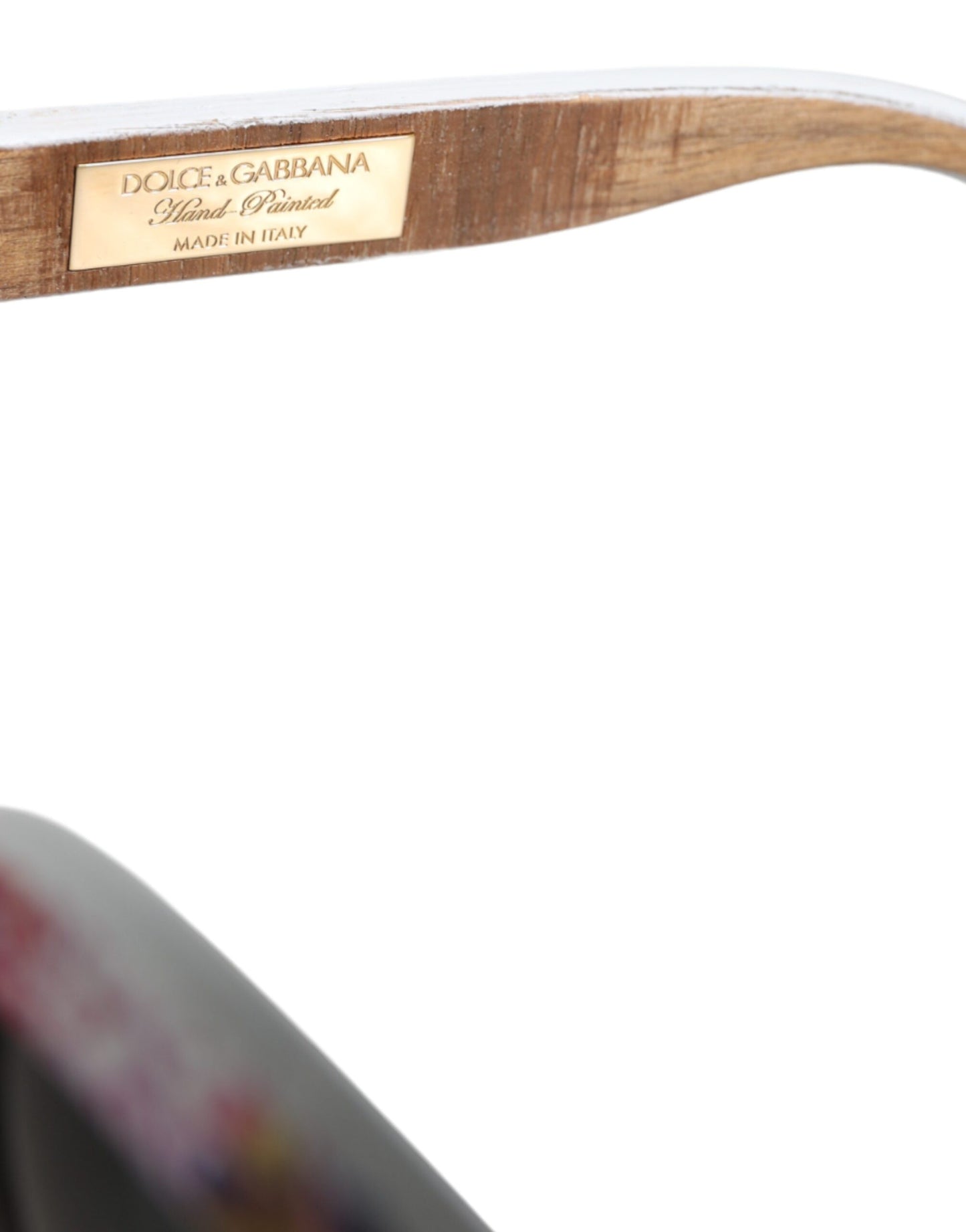 Dolce & Gabbana Hand-Painted Wood & Crystal Floral Sunglasses [SS26]