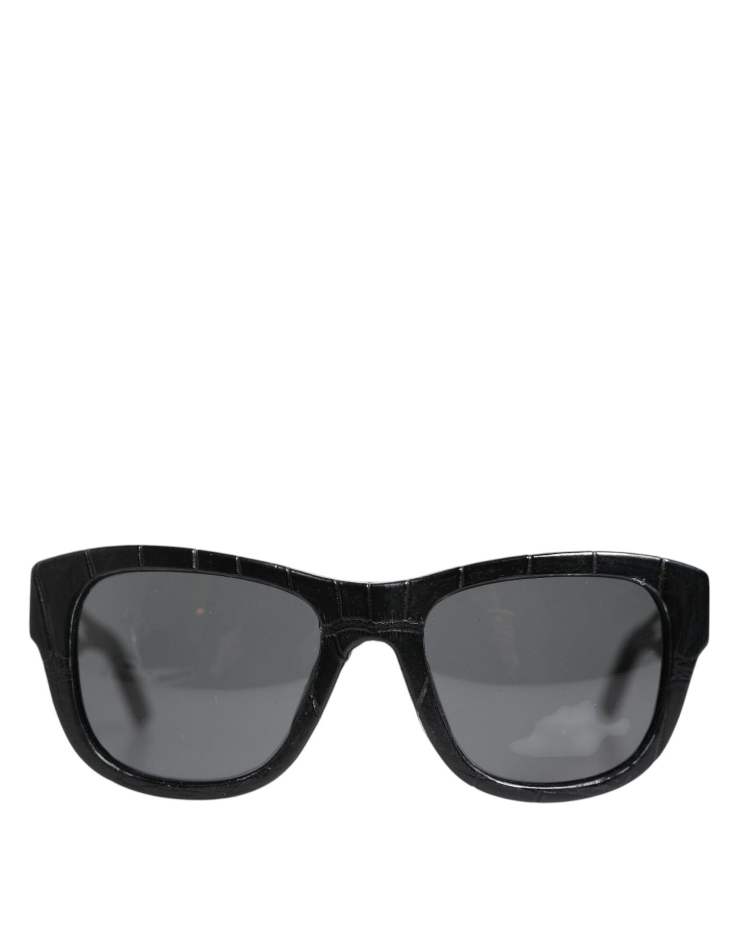 Dolce & Gabbana Black Leather Wrapped DG4177 Sunglasses [SS26]
