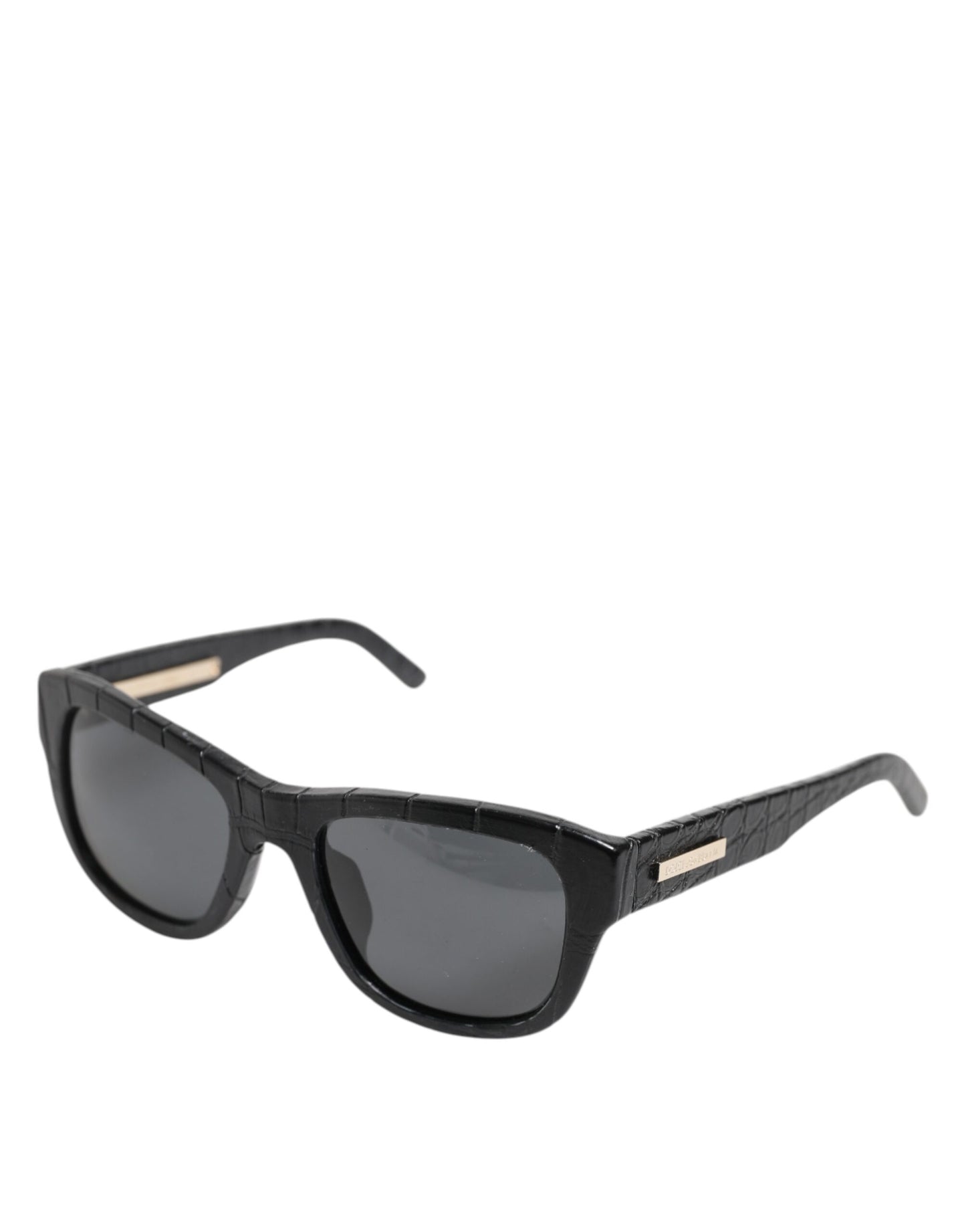 Dolce & Gabbana Black Leather Wrapped DG4177 Sunglasses [SS26]