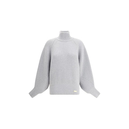 Balmain Gray Wool Sweatshirt