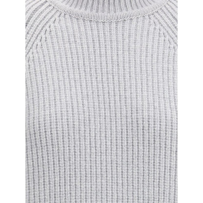 Balmain Gray Wool Sweatshirt