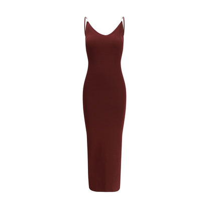 Versace Bordeaux Viscose Casual Dress